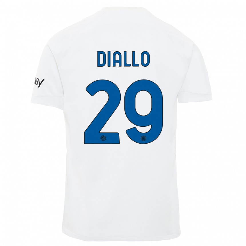 Niño Fútbol Camiseta Oumar Diallo #29 Blanco 2ª Equipación 2023/24 México