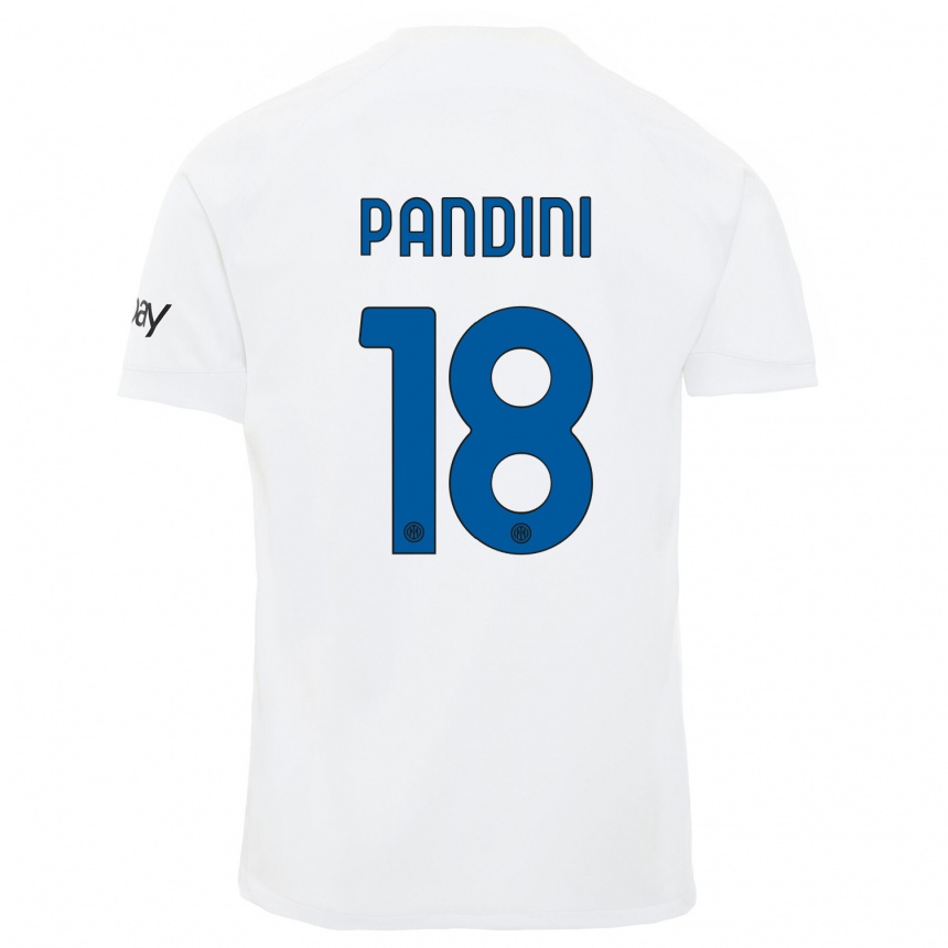 Niño Fútbol Camiseta Marta Pandini #18 Blanco 2ª Equipación 2023/24 México