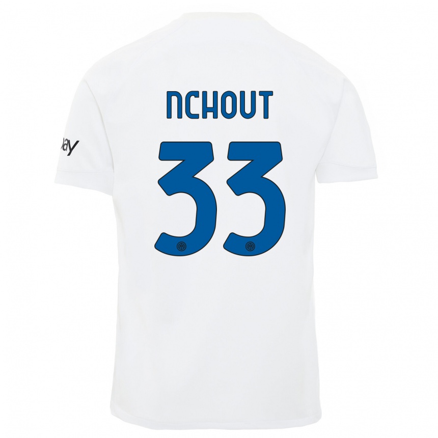 Niño Fútbol Camiseta Ajara Nchout #33 Blanco 2ª Equipación 2023/24 México