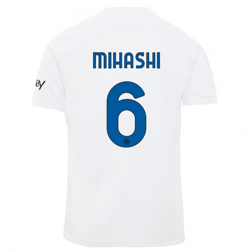 Niño Fútbol Camiseta Mana Mihashi #6 Blanco 2ª Equipación 2023/24 México