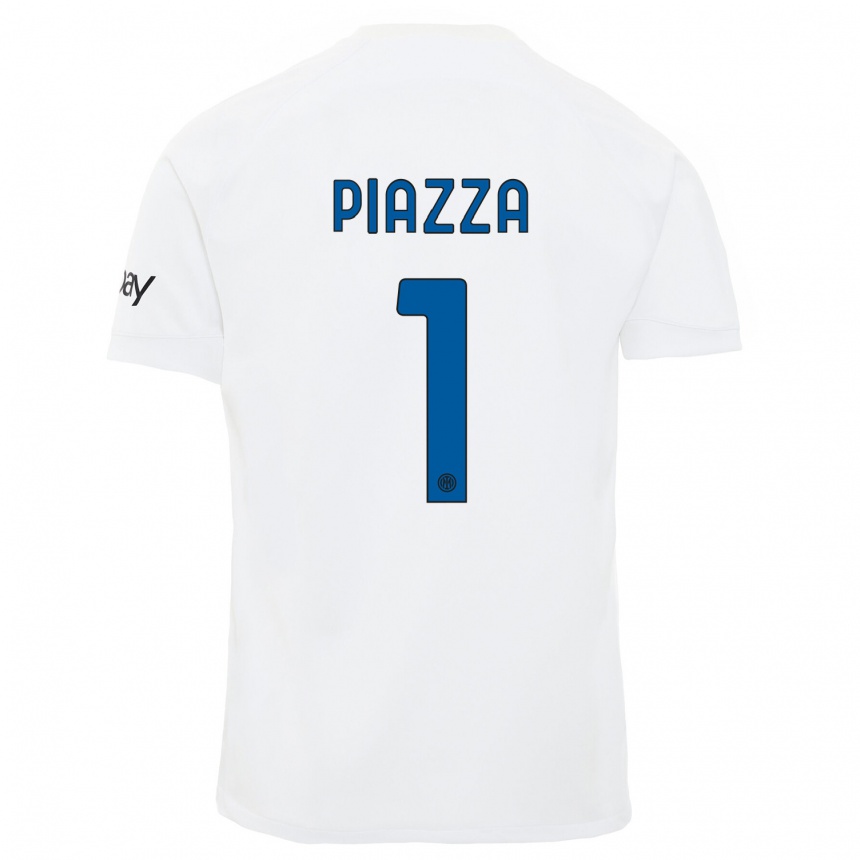 Niño Fútbol Camiseta Alessia Piazza #1 Blanco 2ª Equipación 2023/24 México