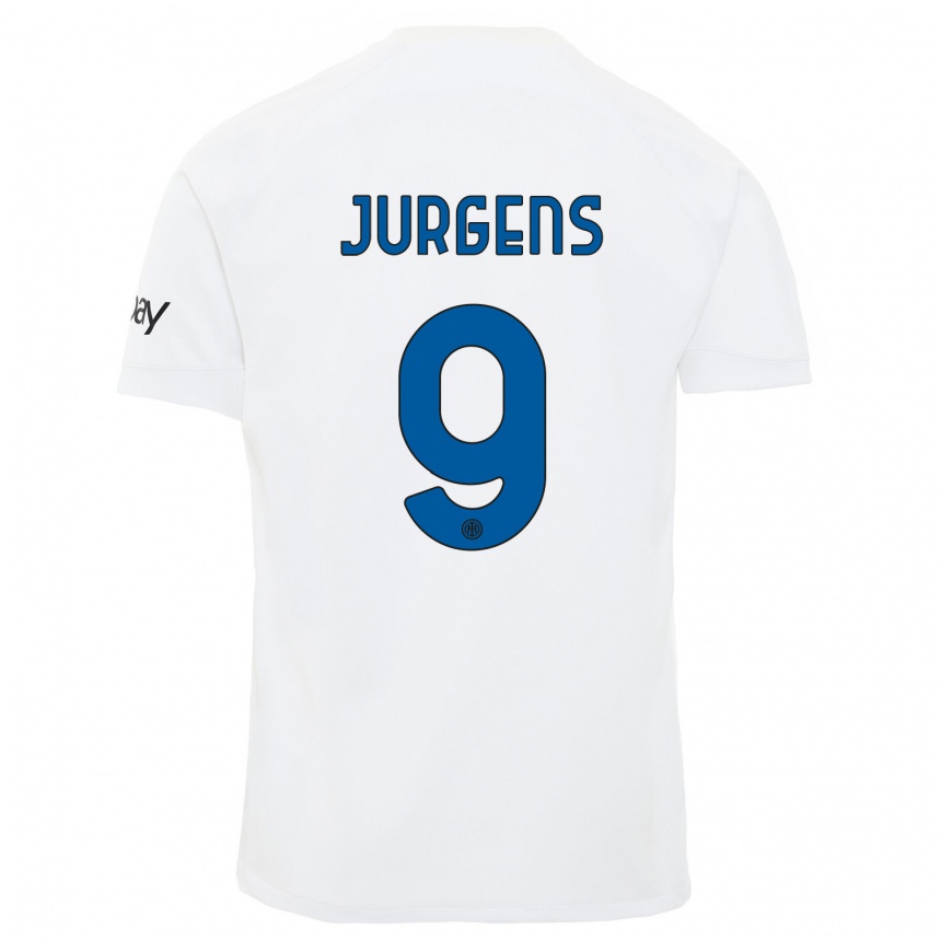 Niño Fútbol Camiseta Oliver Jurgens #9 Blanco 2ª Equipación 2023/24 México