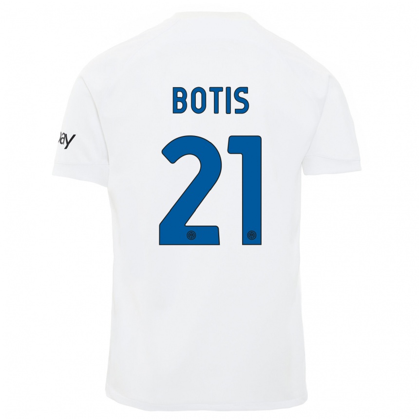 Niño Fútbol Camiseta Nikolaos Botis #21 Blanco 2ª Equipación 2023/24 México