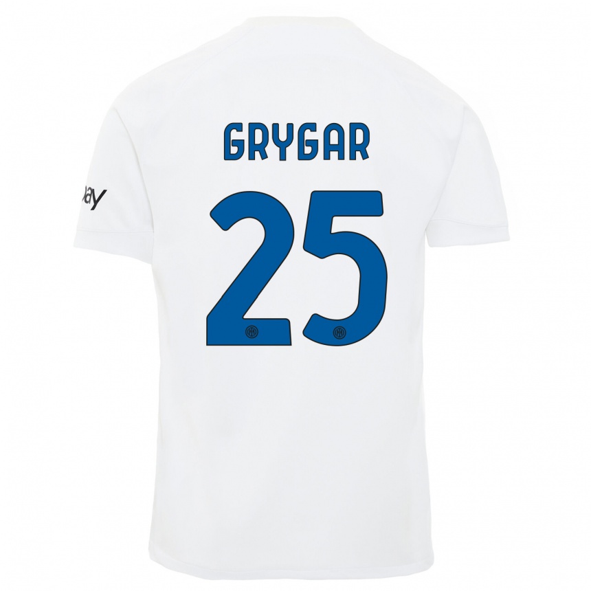 Niño Fútbol Camiseta Samuel Grygar #25 Blanco 2ª Equipación 2023/24 México