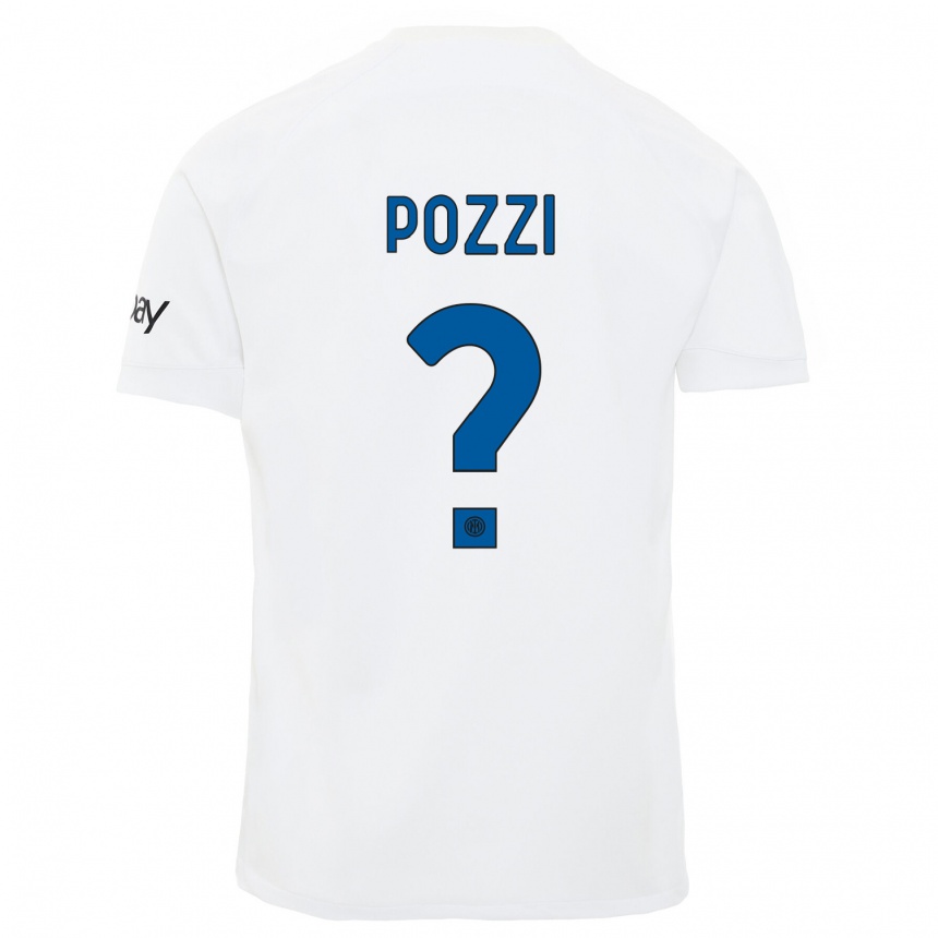 Niño Fútbol Camiseta Andrea Pozzi #0 Blanco 2ª Equipación 2023/24 México