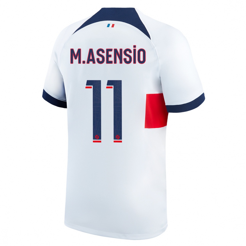 Niño Fútbol Camiseta Marco Asensio #11 Blanco 2ª Equipación 2023/24 México