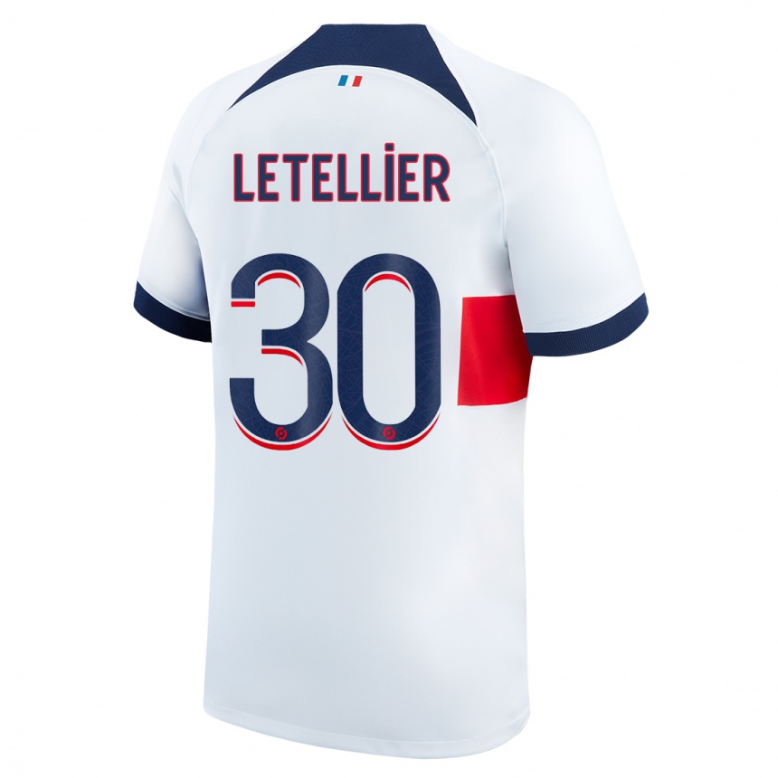 Niño Fútbol Camiseta Alexandre Letellier #30 Blanco 2ª Equipación 2023/24 México