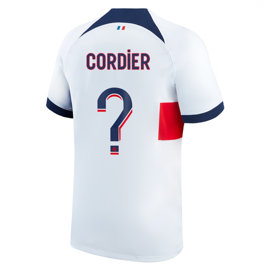 Niño Fútbol Camiseta Thomas Cordier #0 Blanco 2ª Equipación 2023/24 México