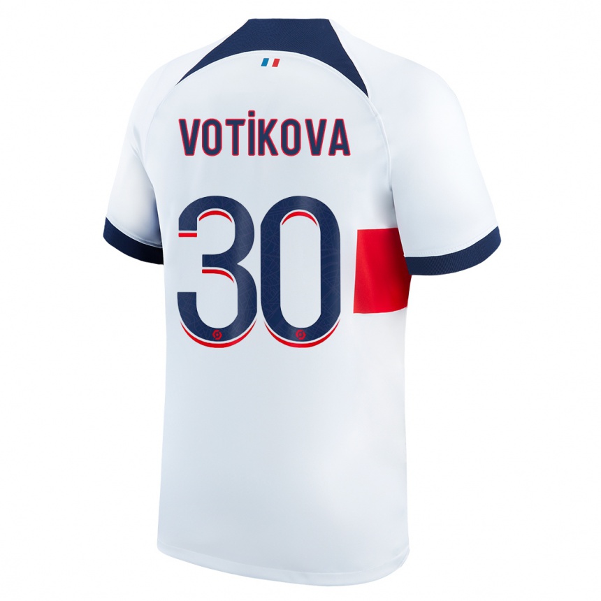 Niño Fútbol Camiseta Barbora Votikova #30 Blanco 2ª Equipación 2023/24 México