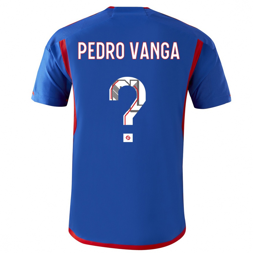 Niño Fútbol Camiseta Emerson Pedro Vanga #0 Azul Rojo 2ª Equipación 2023/24 México