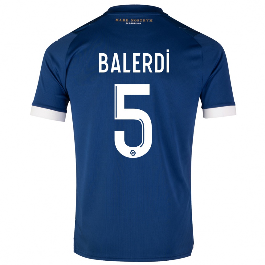 Niño Fútbol Camiseta Leonardo Balerdi #5 Azul Oscuro 2ª Equipación 2023/24 México