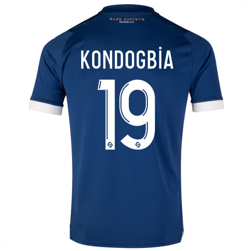 Niño Fútbol Camiseta Geoffrey Kondogbia #19 Azul Oscuro 2ª Equipación 2023/24 México