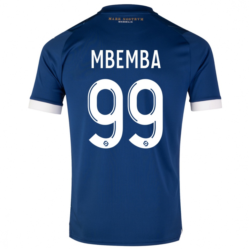 Niño Fútbol Camiseta Chancel Mbemba #99 Azul Oscuro 2ª Equipación 2023/24 México