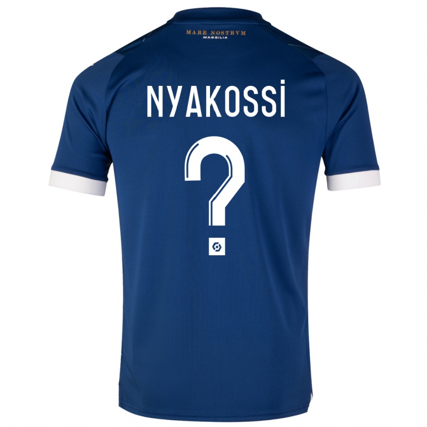 Niño Fútbol Camiseta Roggerio Nyakossi #0 Azul Oscuro 2ª Equipación 2023/24 México