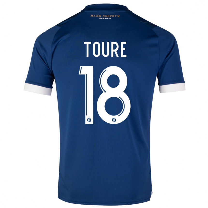 Niño Fútbol Camiseta Isaak Toure #18 Azul Oscuro 2ª Equipación 2023/24 México