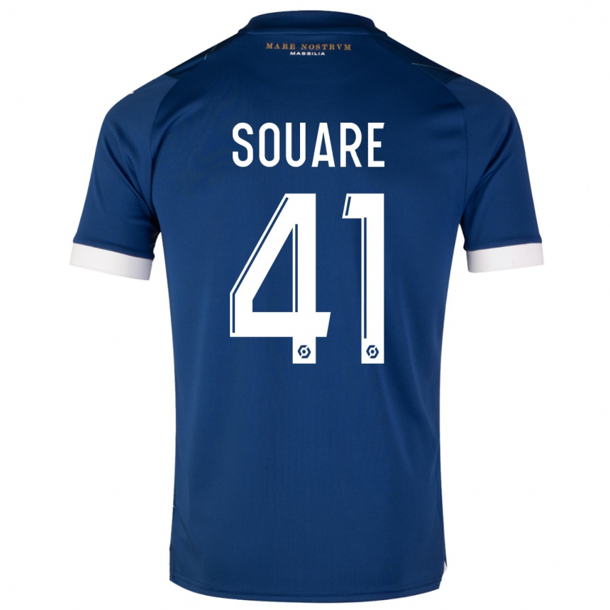 Niño Fútbol Camiseta Cheick Souare #41 Azul Oscuro 2ª Equipación 2023/24 México