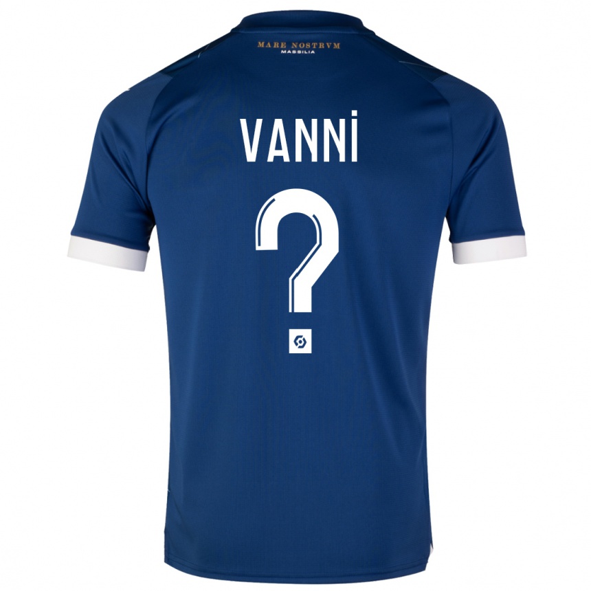 Niño Fútbol Camiseta Fabio Vanni #0 Azul Oscuro 2ª Equipación 2023/24 México