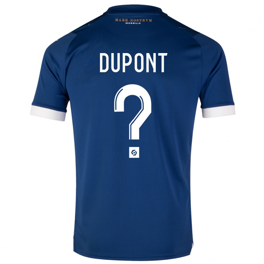 Niño Fútbol Camiseta Hugo Dupont #0 Azul Oscuro 2ª Equipación 2023/24 México