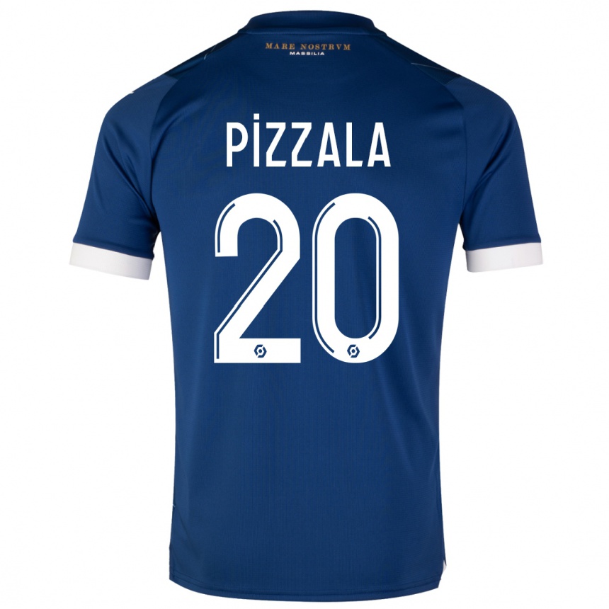 Niño Fútbol Camiseta Caroline Pizzala #20 Azul Oscuro 2ª Equipación 2023/24 México