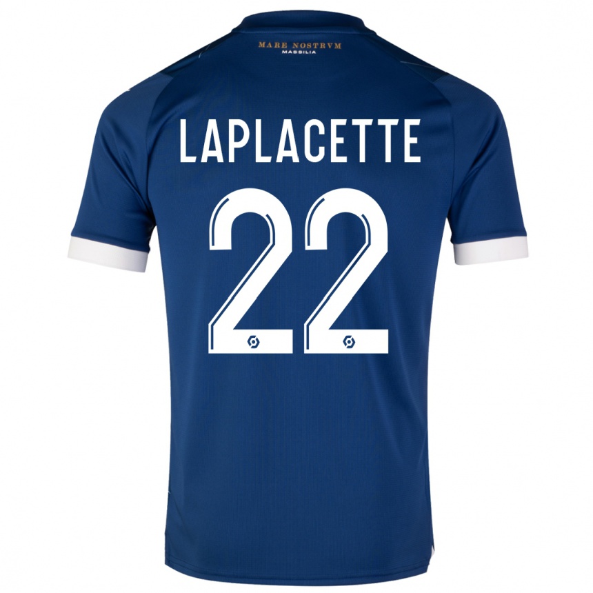 Niño Fútbol Camiseta Tess Laplacette #22 Azul Oscuro 2ª Equipación 2023/24 México