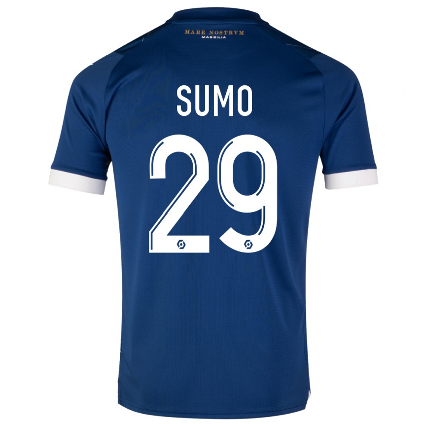 Niño Fútbol Camiseta Eva Sumo #29 Azul Oscuro 2ª Equipación 2023/24 México