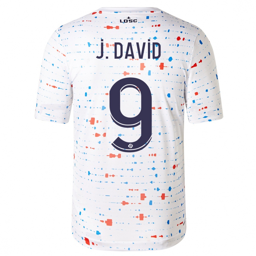 Niño Fútbol Camiseta Jonathan David #9 Blanco 2ª Equipación 2023/24 México