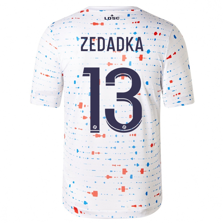 Niño Fútbol Camiseta Akim Zedadka #13 Blanco 2ª Equipación 2023/24 México