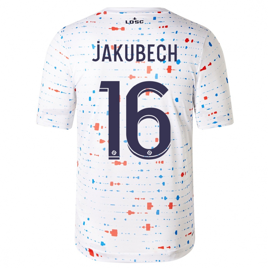 Niño Fútbol Camiseta Adam Jakubech #16 Blanco 2ª Equipación 2023/24 México