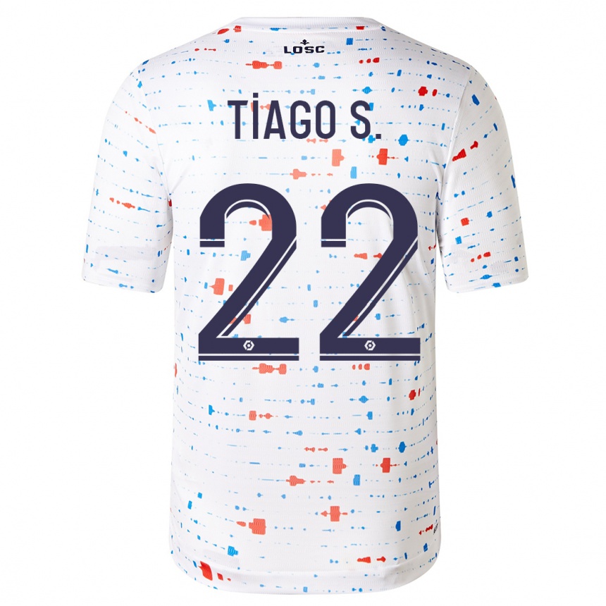 Niño Fútbol Camiseta Tiago Santos #22 Blanco 2ª Equipación 2023/24 México