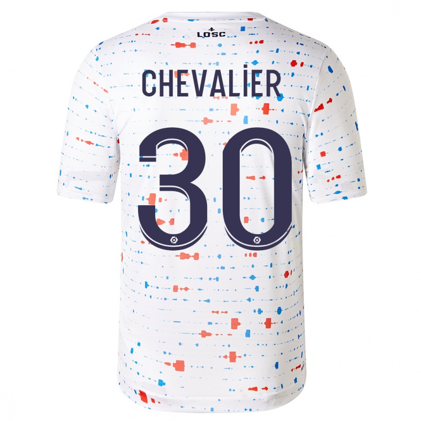 Niño Fútbol Camiseta Lucas Chevalier #30 Blanco 2ª Equipación 2023/24 México