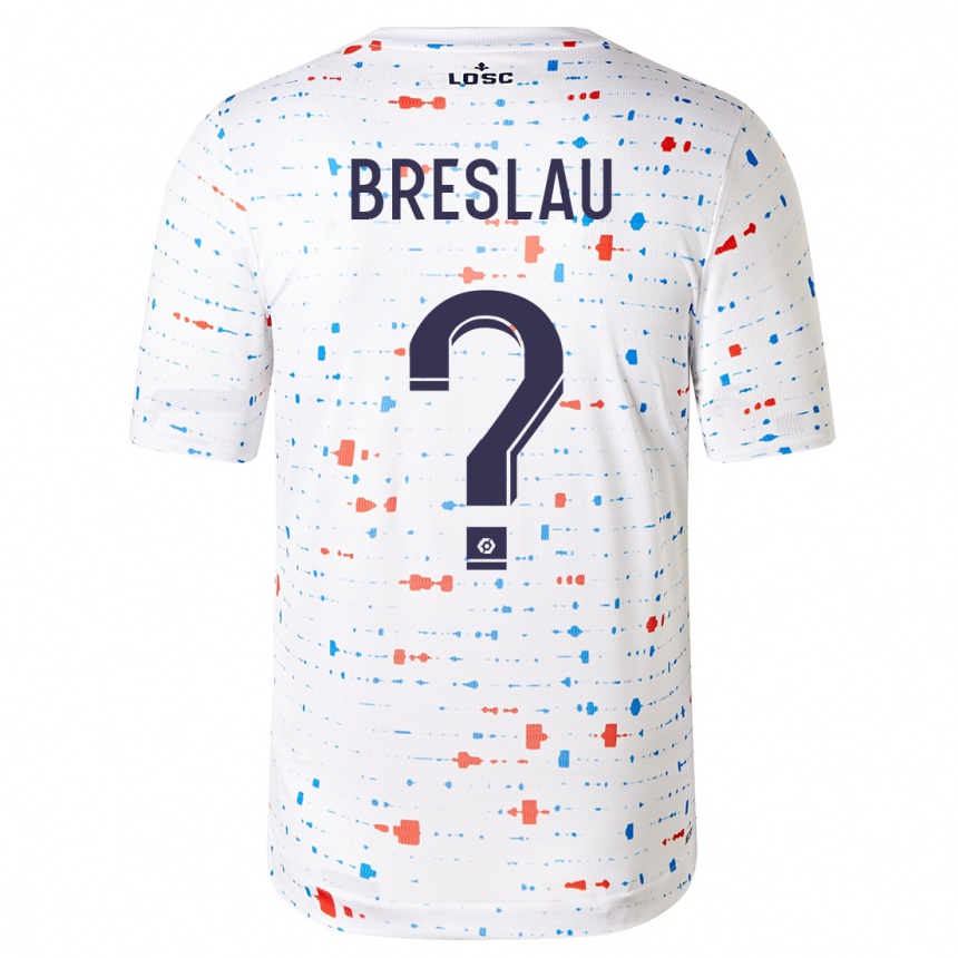 Niño Fútbol Camiseta Jessy Breslau #0 Blanco 2ª Equipación 2023/24 México