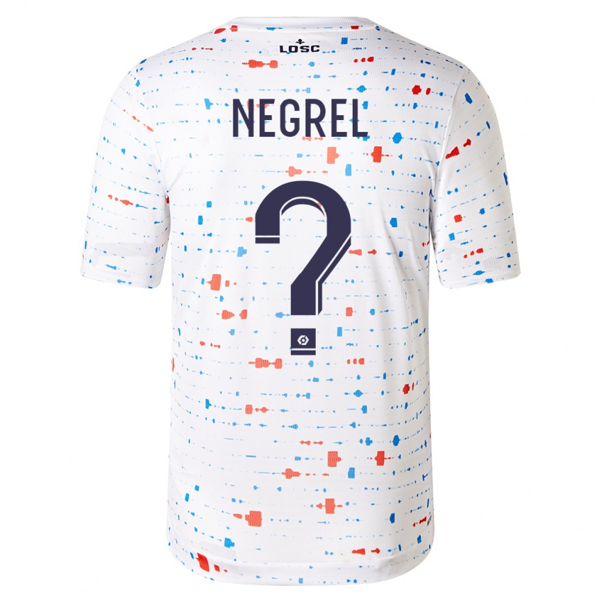 Niño Fútbol Camiseta Tom Negrel #0 Blanco 2ª Equipación 2023/24 México