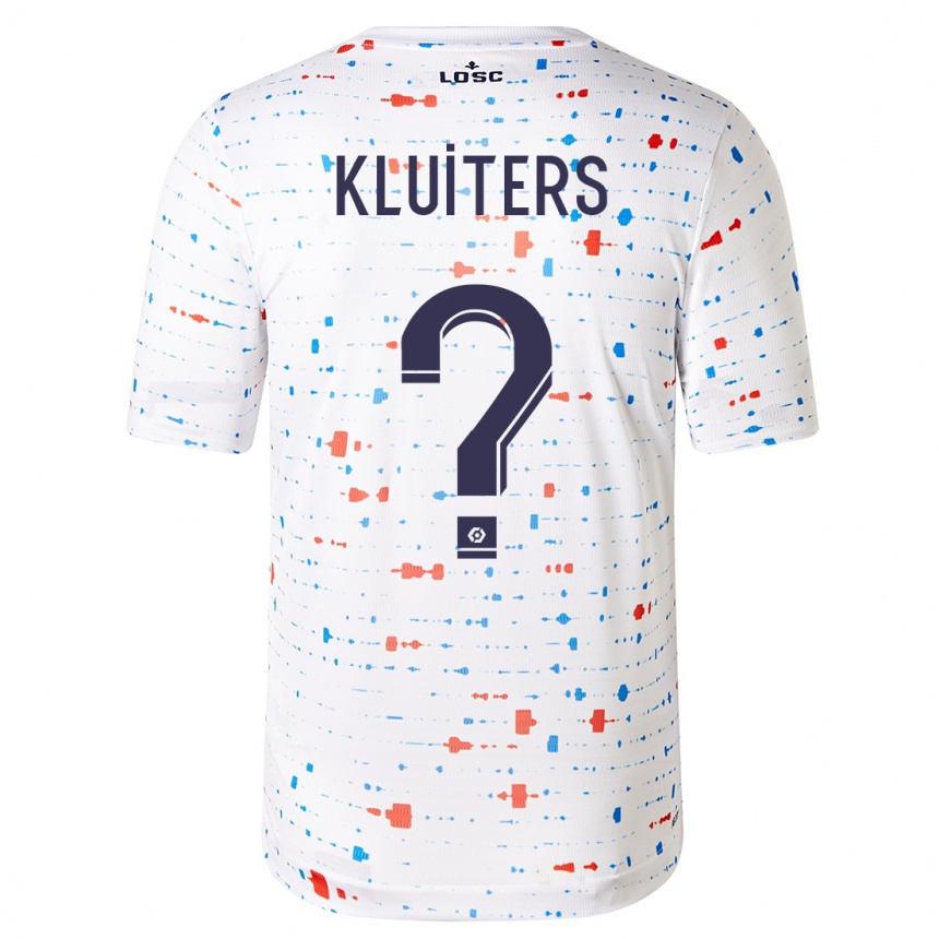 Niño Fútbol Camiseta Luuk Kluiters #0 Blanco 2ª Equipación 2023/24 México