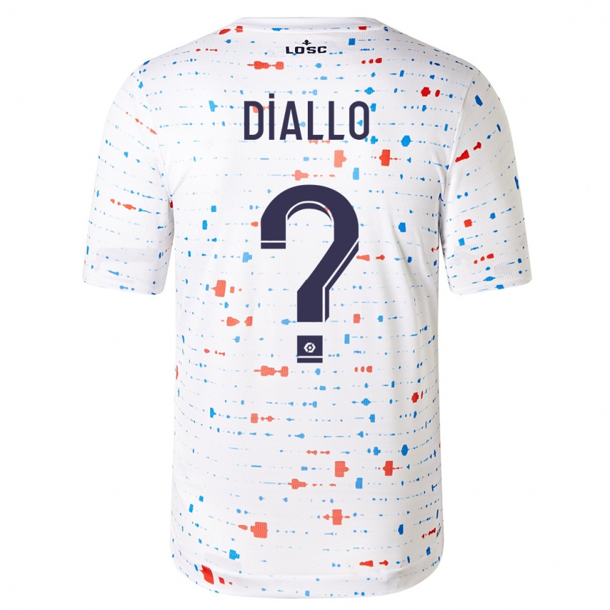 Niño Fútbol Camiseta Alpha Diallo #0 Blanco 2ª Equipación 2023/24 México