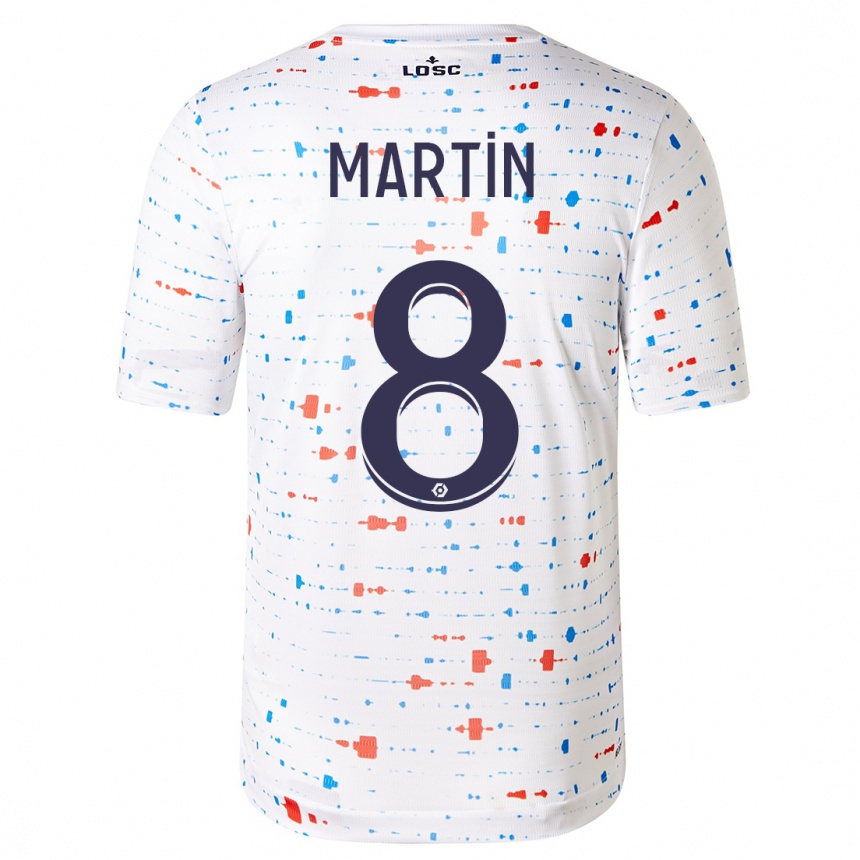 Niño Fútbol Camiseta Jonas Martin #8 Blanco 2ª Equipación 2023/24 México