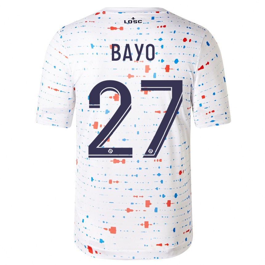 Niño Fútbol Camiseta Mohamed Bayo #27 Blanco 2ª Equipación 2023/24 México