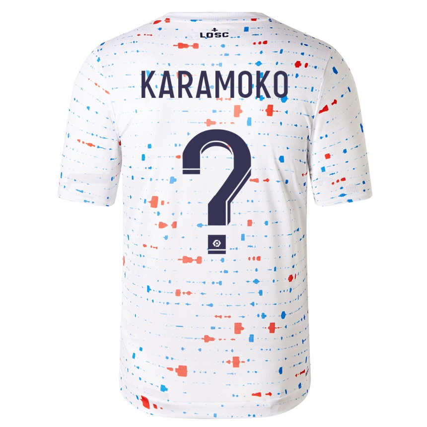 Niño Fútbol Camiseta Ibrahim Karamoko #0 Blanco 2ª Equipación 2023/24 México