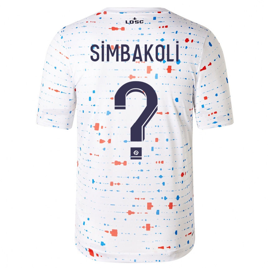 Niño Fútbol Camiseta Mamadou Simbakoli #0 Blanco 2ª Equipación 2023/24 México