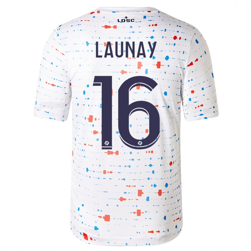 Niño Fútbol Camiseta Elisa Launay #16 Blanco 2ª Equipación 2023/24 México