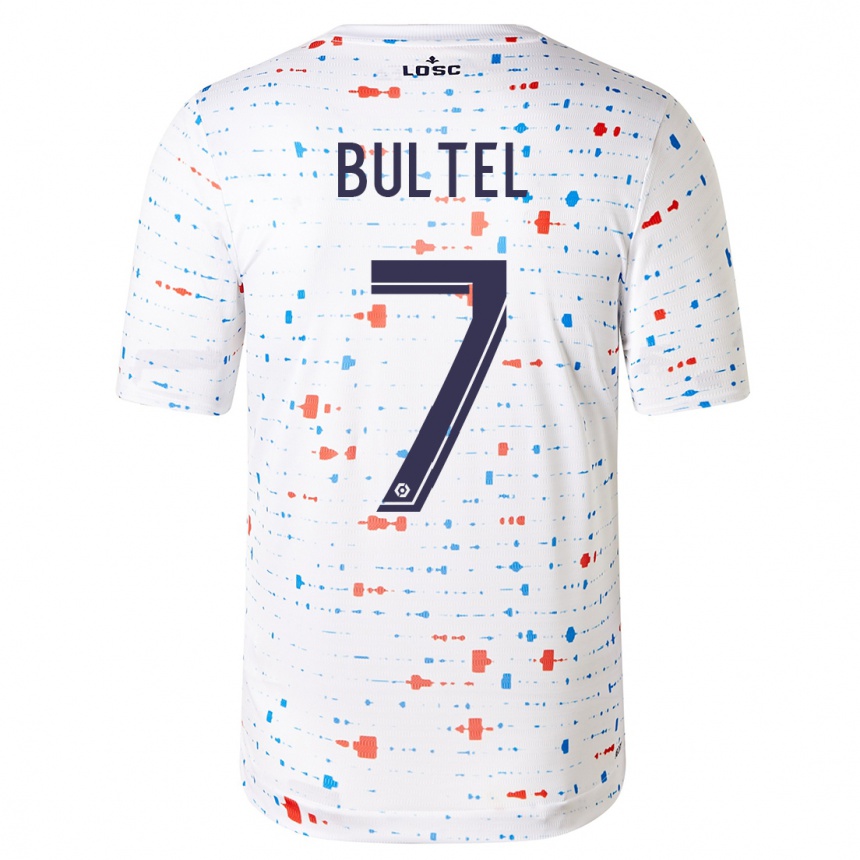 Niño Fútbol Camiseta Ludivine Bultel #7 Blanco 2ª Equipación 2023/24 México