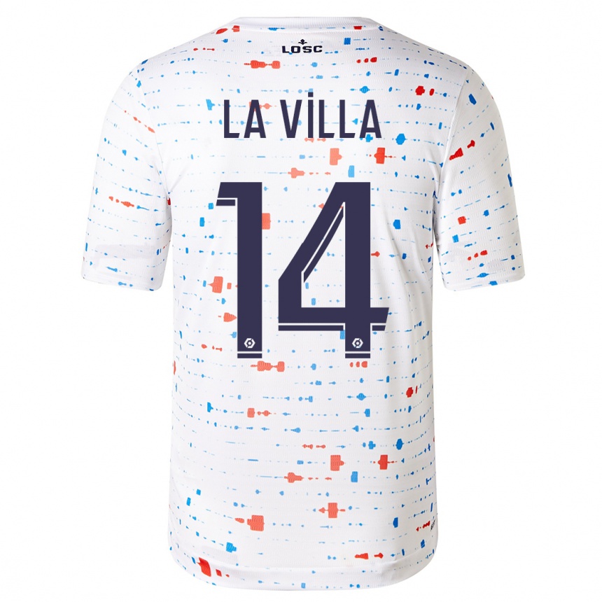 Niño Fútbol Camiseta Caroline La Villa #14 Blanco 2ª Equipación 2023/24 México