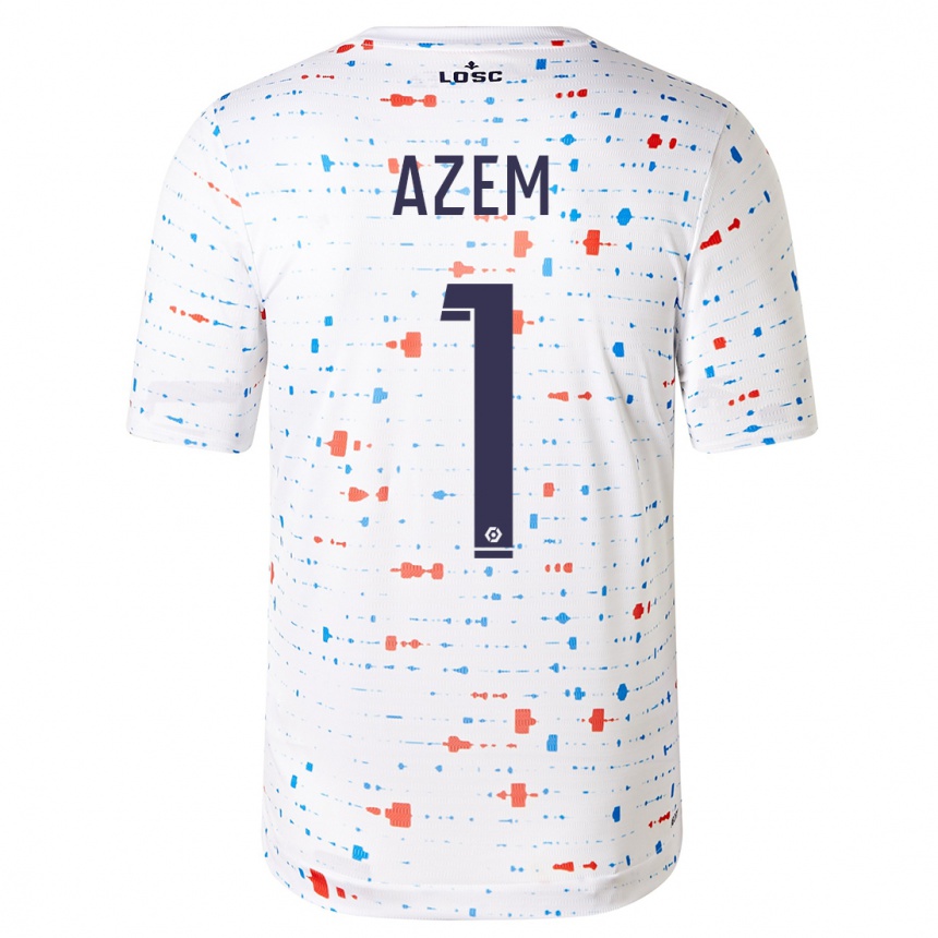 Niño Fútbol Camiseta Floriane Azem #1 Blanco 2ª Equipación 2023/24 México