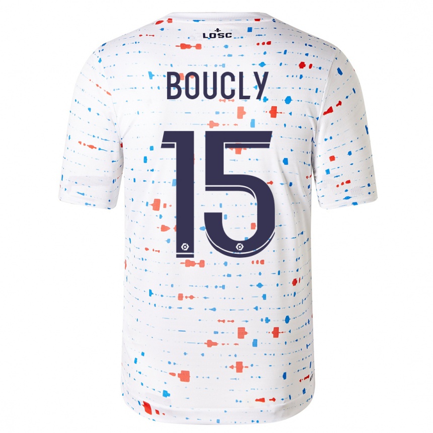 Niño Fútbol Camiseta Maite Boucly #15 Blanco 2ª Equipación 2023/24 México