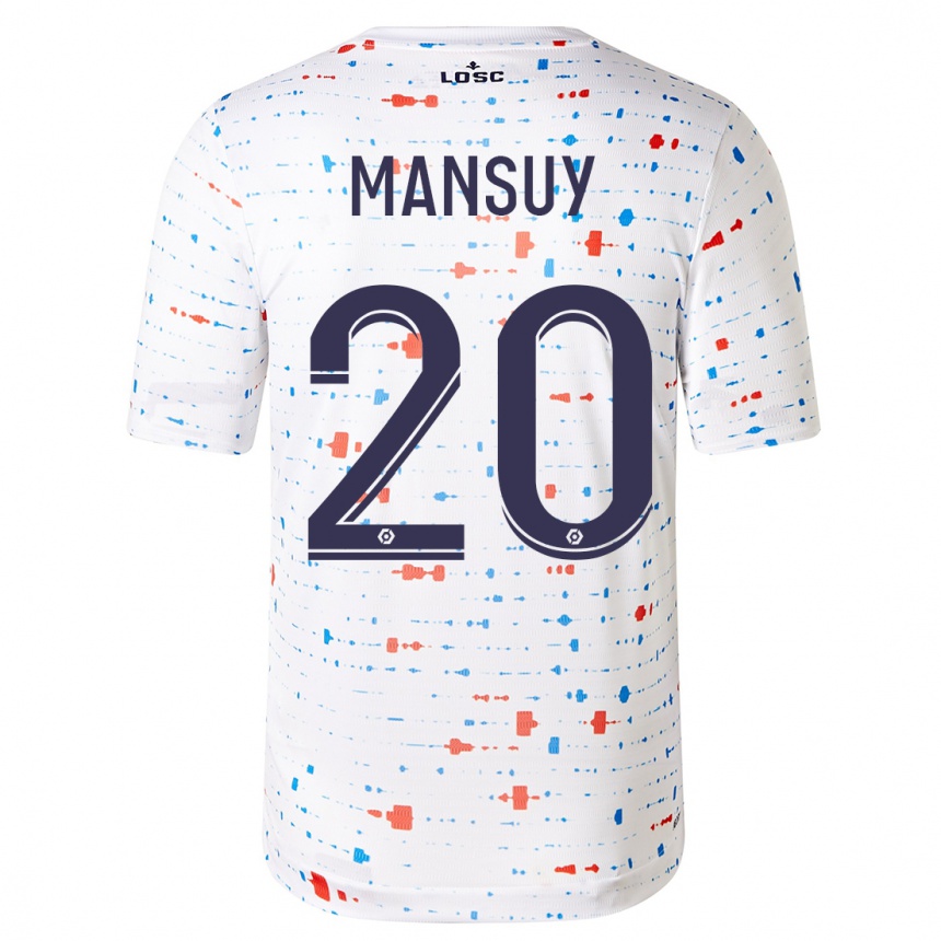 Niño Fútbol Camiseta Heloise Mansuy #20 Blanco 2ª Equipación 2023/24 México