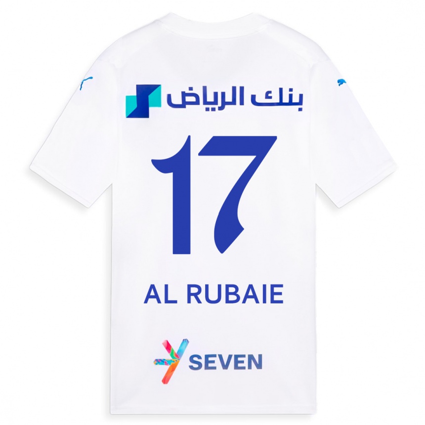 Niño Fútbol Camiseta Mohammed Al-Rubaie #17 Blanco 2ª Equipación 2023/24 México