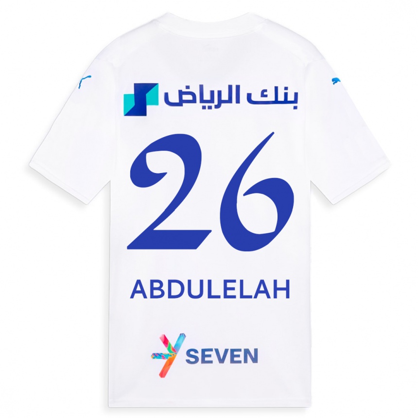 Niño Fútbol Camiseta Abdulelah Al-Malki #26 Blanco 2ª Equipación 2023/24 México