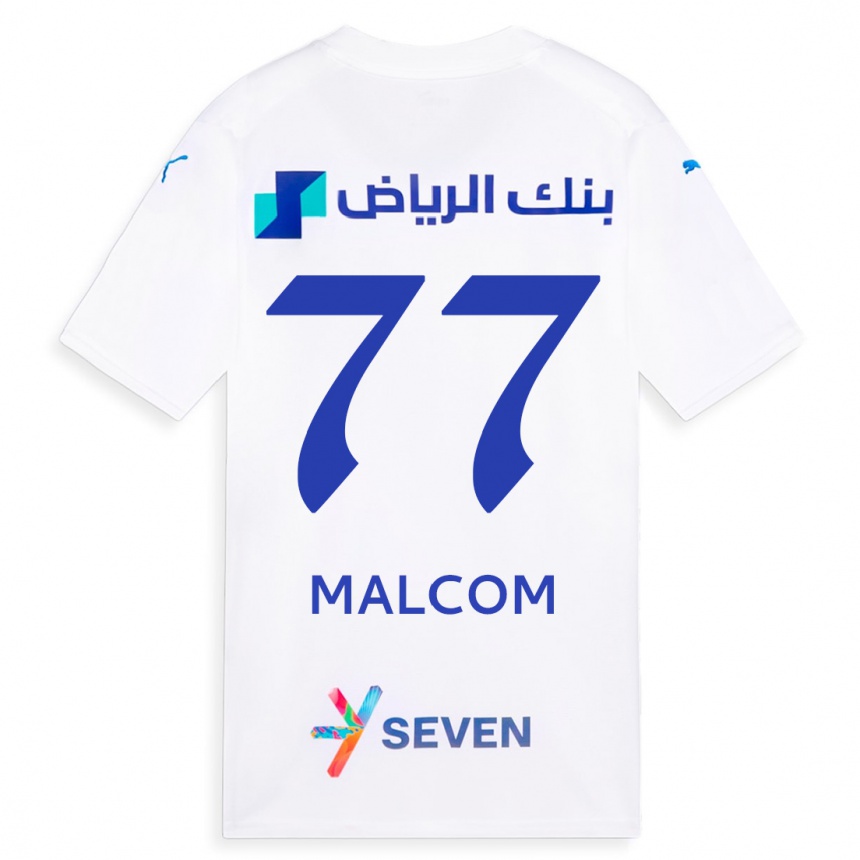 Niño Fútbol Camiseta Malcom #77 Blanco 2ª Equipación 2023/24 México