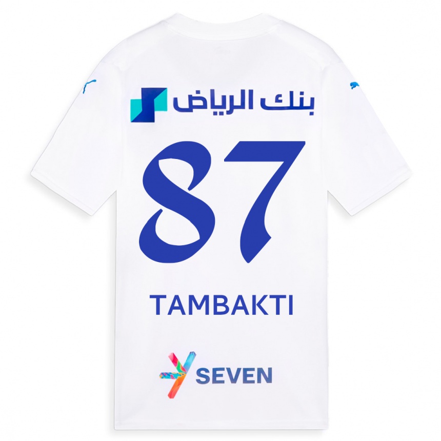 Niño Fútbol Camiseta Hassan Tambakti #87 Blanco 2ª Equipación 2023/24 México