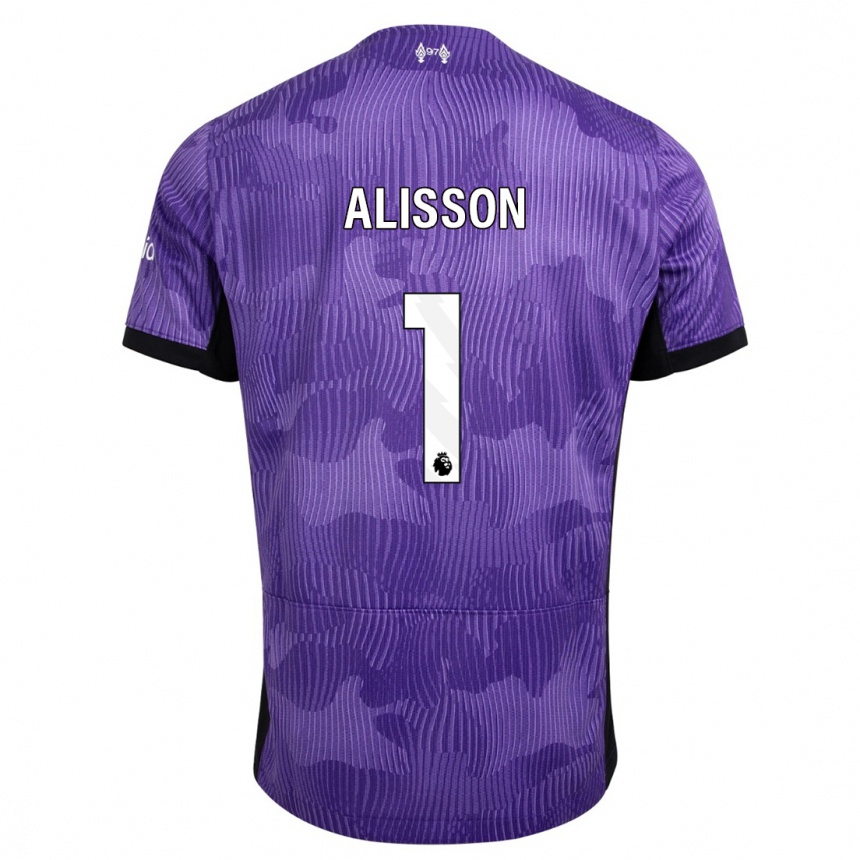 Niño Fútbol Camiseta Alisson #1 Púrpura Equipación Tercera 2023/24 México