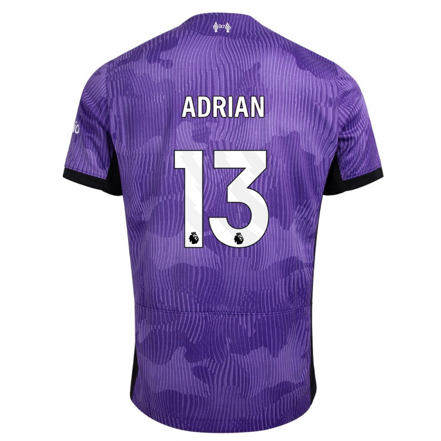 Niño Fútbol Camiseta Adrian #13 Púrpura Equipación Tercera 2023/24 México